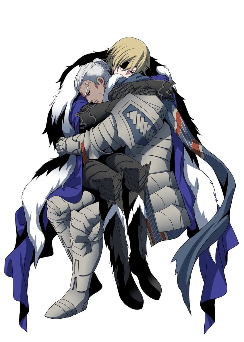dimitri alexandre blaiddyd and dedue molinaro (fire emblem and 1 more) drawn by megubiru