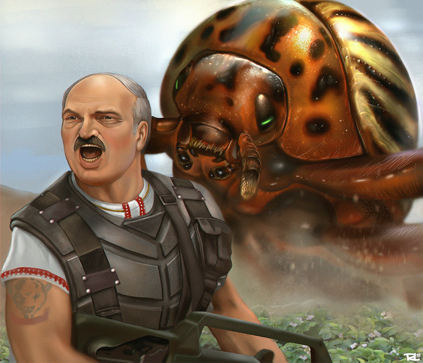 alexander lukashenko (real life and 1 more) drawn by lightrl