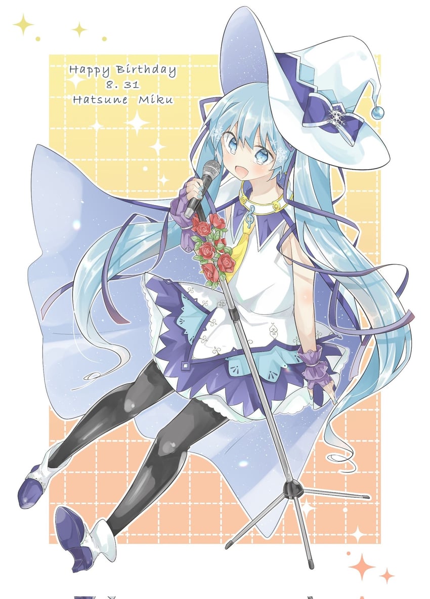 hatsune miku and yuki miku (vocaloid) drawn by mikosawa_megumi