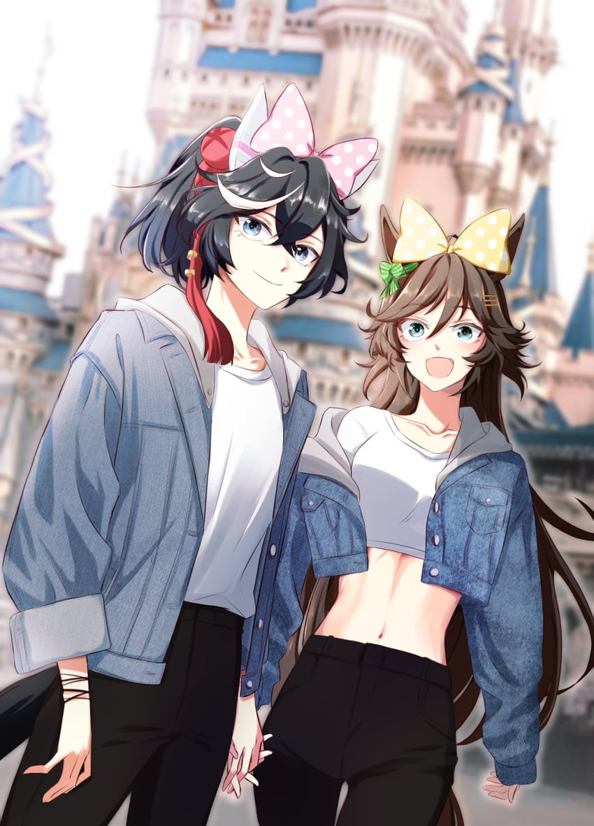 mr. c.b. and katsuragi ace (umamusume and 1 more) drawn by taisaaa