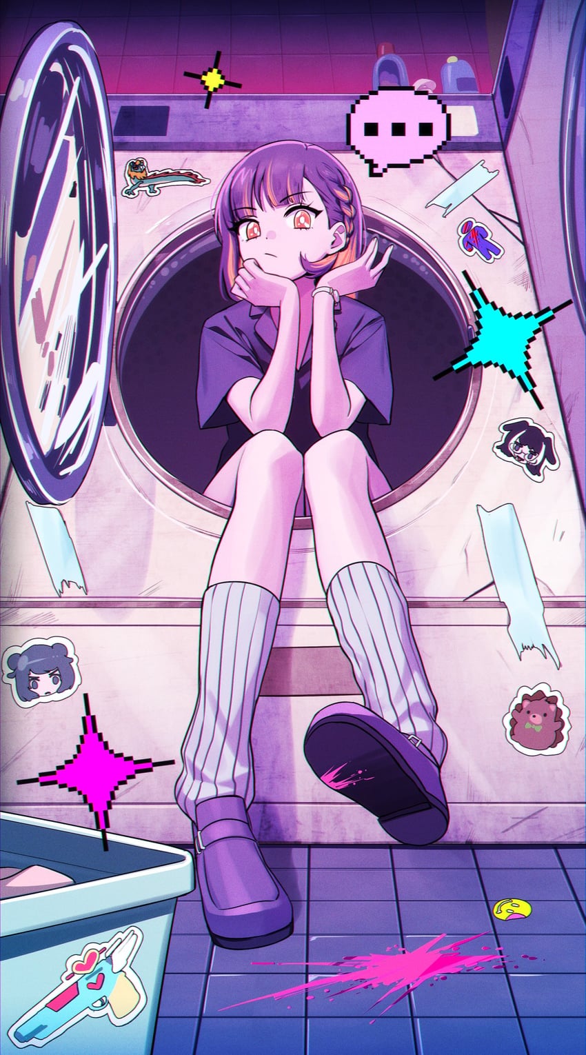 nira-chan (zutto mayonaka de ii no ni and 1 more) drawn by deadnooodles