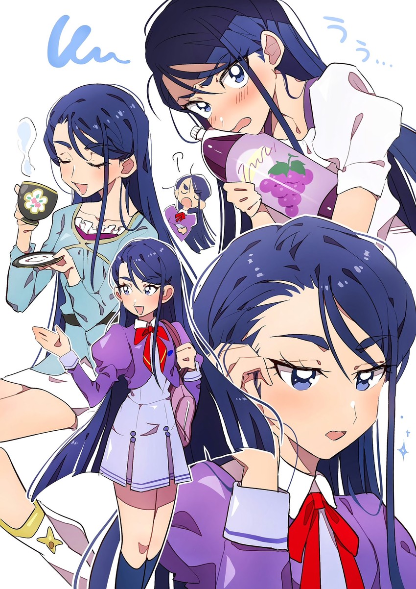minazuki karen (precure and 2 more) drawn by grgrton