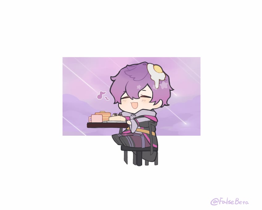 uki violeta (nijisanji and 1 more) drawn by falsebeta
