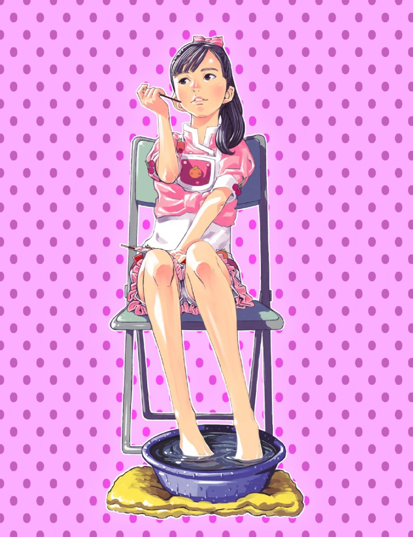 hiiragi mine and fukuhara haruka (cooking idol ai! mai! main!) drawn by honzawa_yuuichirou