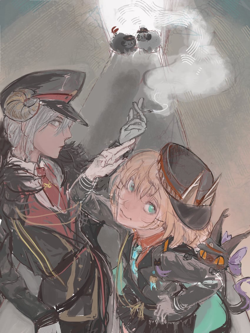 millie parfait, fulgur ovid, lucie, and comfydant (nijisanji and 1 more) drawn by cementk1ng