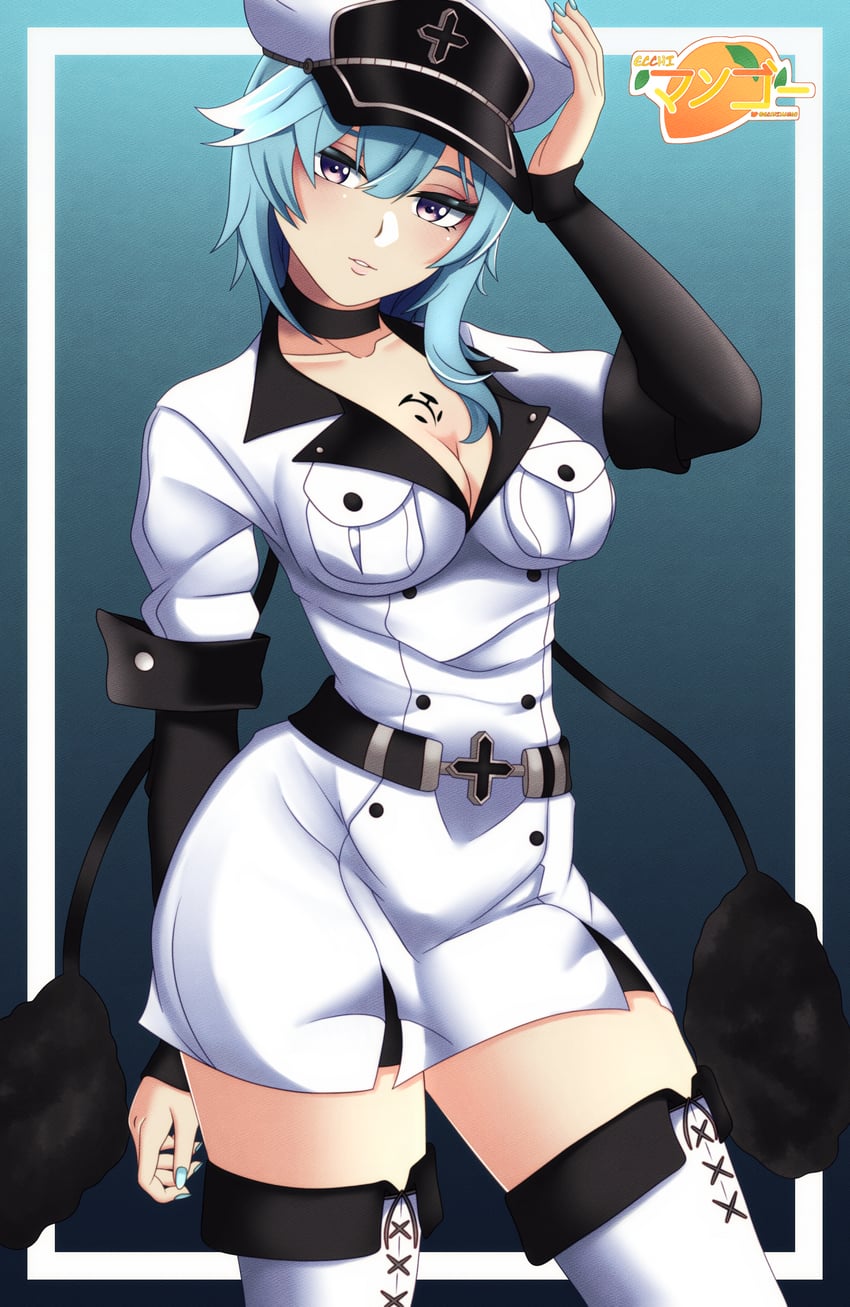 eula and esdeath (genshin impact and 1 more) drawn by ecchimango