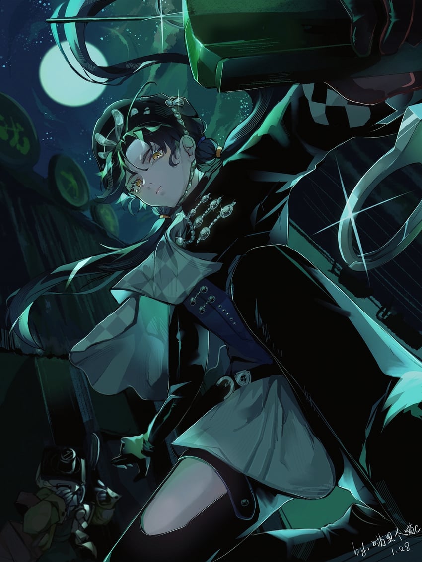 liang yue and loggerhead (reverse:1999) drawn by miao_lige_miao_c