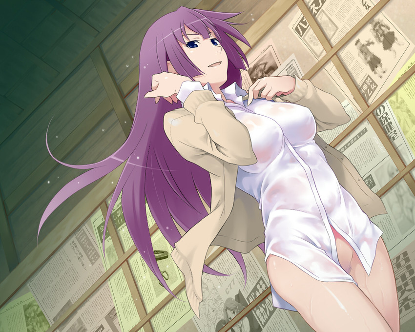 senjougahara hitagi (monogatari and 1 more) drawn by maruto!