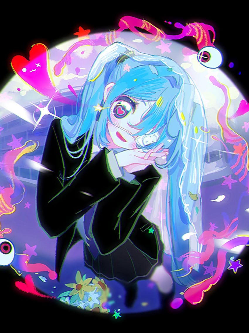 hatsune miku (vocaloid and 1 more) drawn by nass_ye