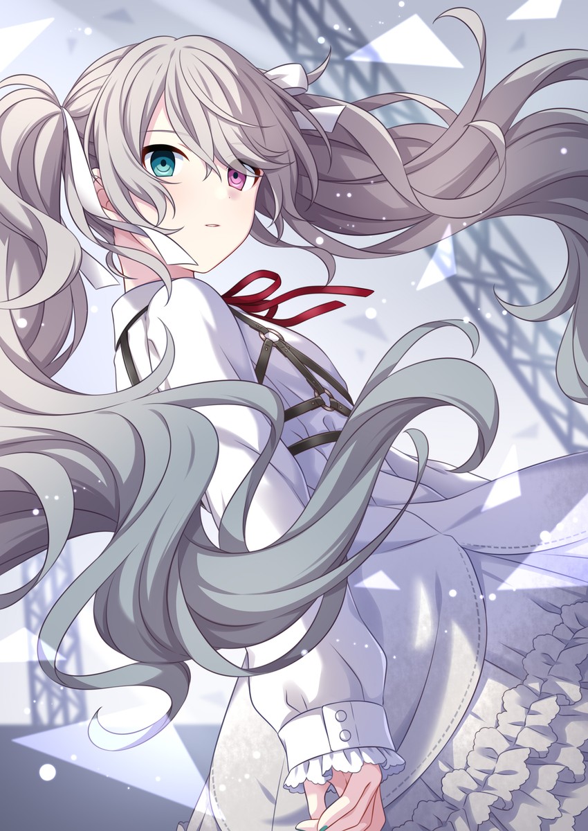 hatsune miku and 25-ji miku (vocaloid and 1 more) drawn by sekina