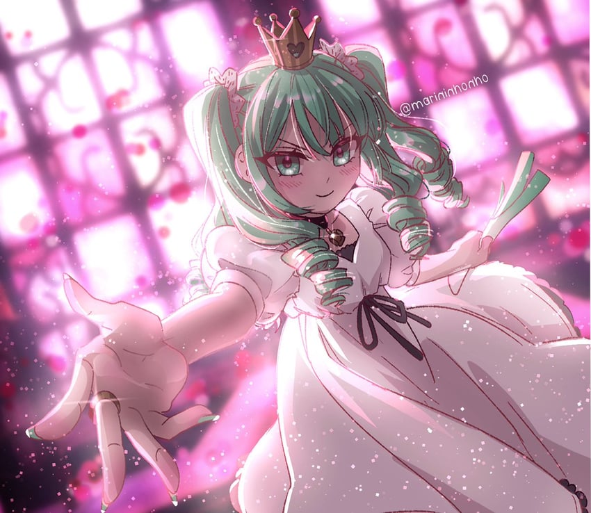 hatsune miku (vocaloid and 2 more) drawn by marininho