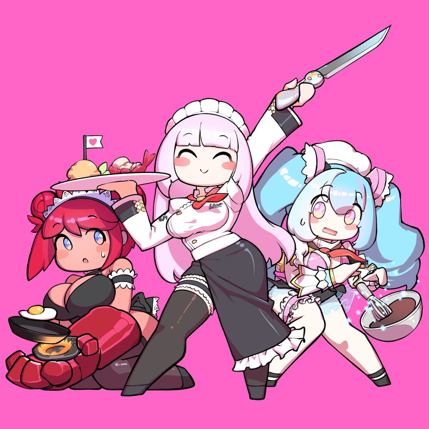 sowan, fotia of fireside, and aurora (last origin) drawn by hoyo