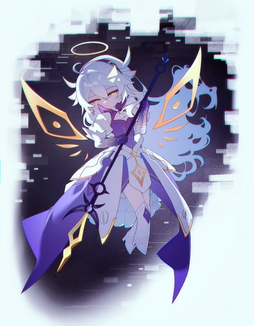 kiana kaslana and herrscher of the end (honkai and 1 more) drawn by arbk_r