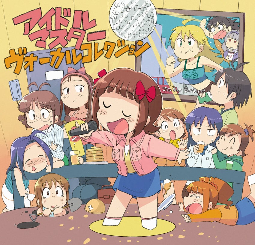 hoshii miki, kisaragi chihaya, amami haruka, kikuchi makoto, shijou takane, and 8 more (idolmaster and 1 more) drawn by tsubobot