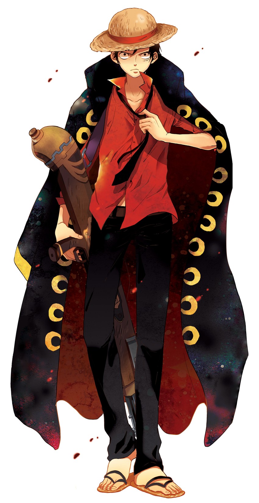 monkey d. luffy (one piece and 1 more) drawn by ance