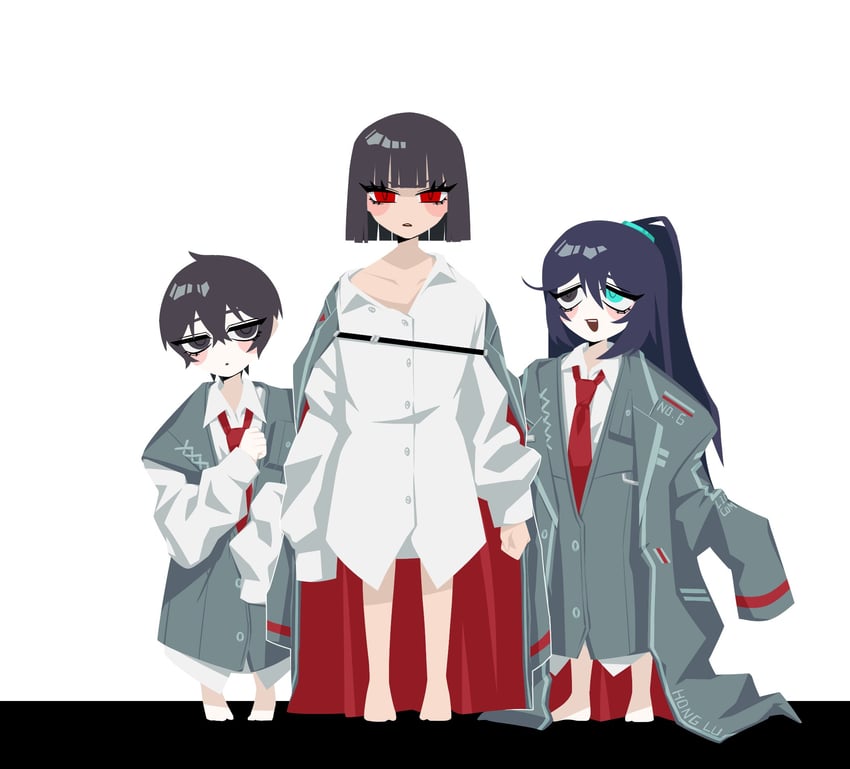 yi sang, hong lu, and ryoshu (project moon and 1 more) drawn by no_710