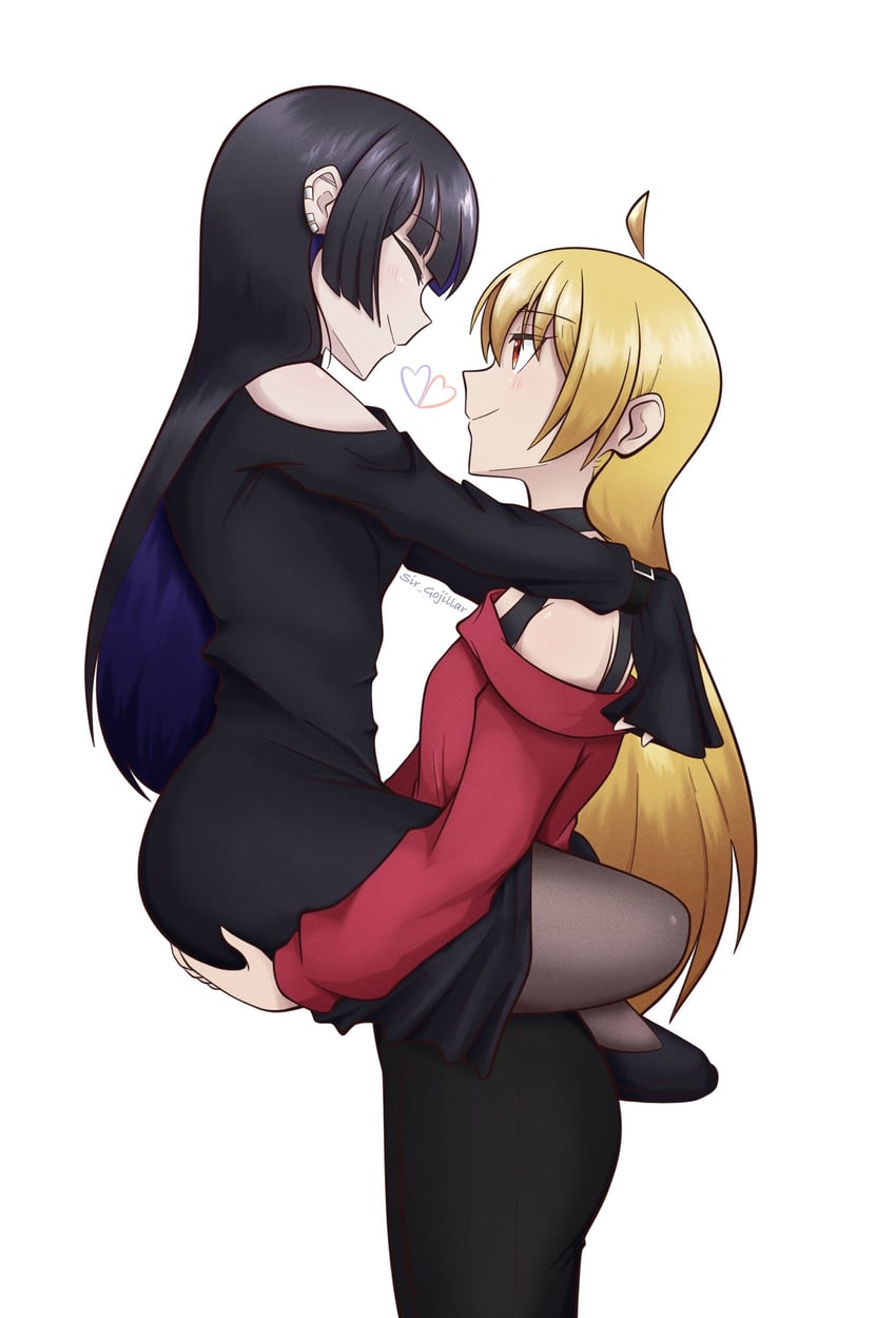 ijichi seika and pa-san (bocchi the rock!) drawn by sir_gojillar