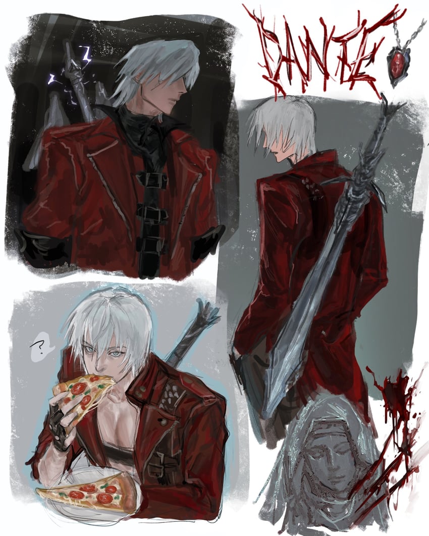 dante (devil may cry and 2 more) drawn by seyyy_12345