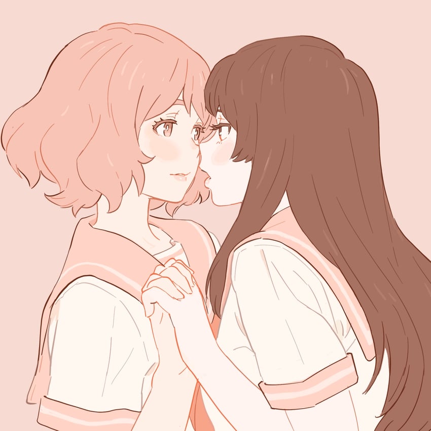 oumae kumiko and kousaka reina (hibike! euphonium) drawn by 55bata6rou