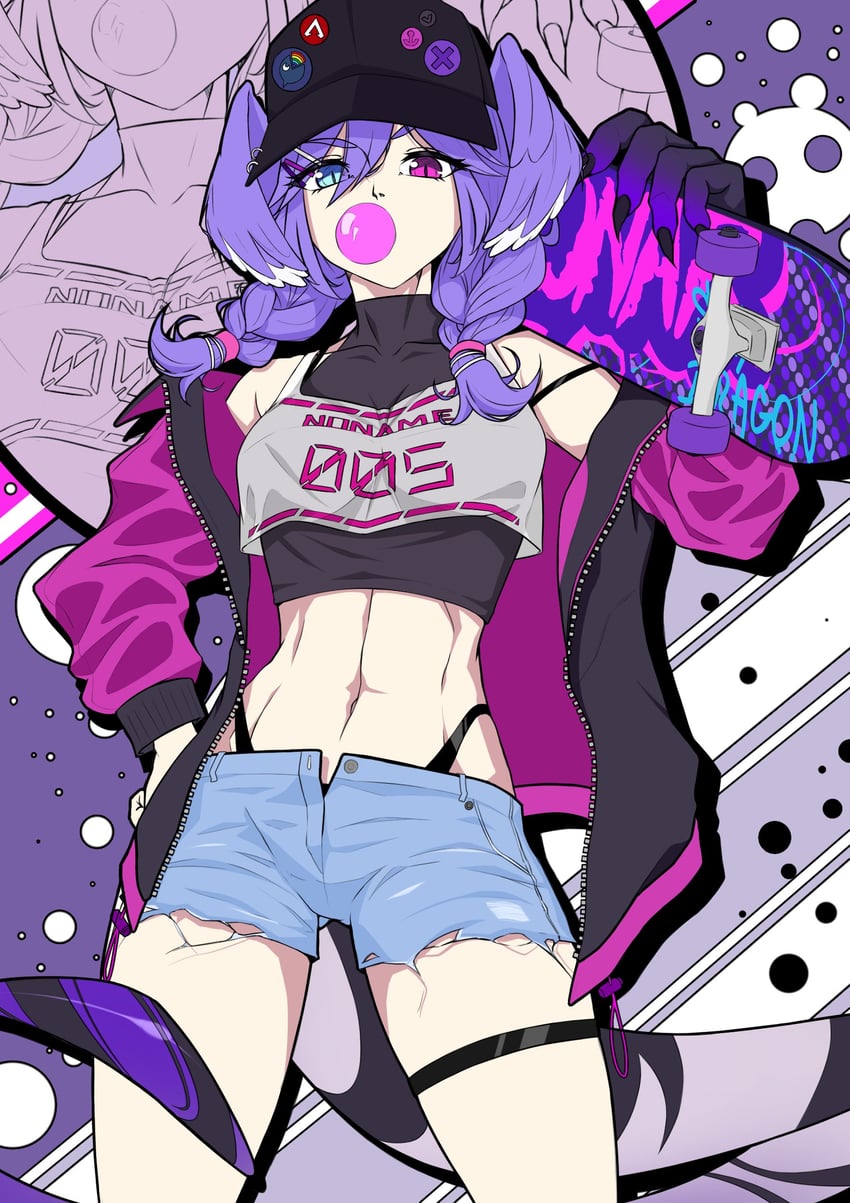 selen tatsuki and ember (nijisanji and 1 more) drawn by raisthetic