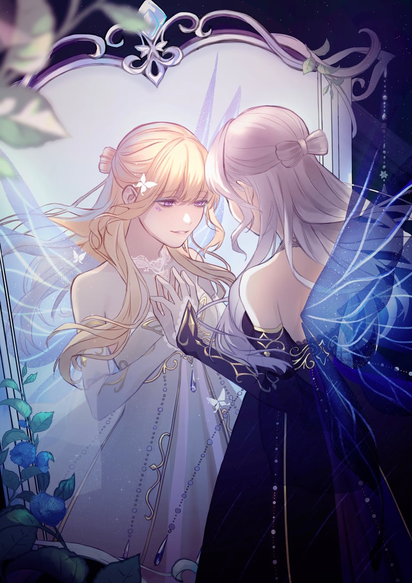 elves' elegy and elves' prayer (nikki and 1 more) drawn by piyo_8080