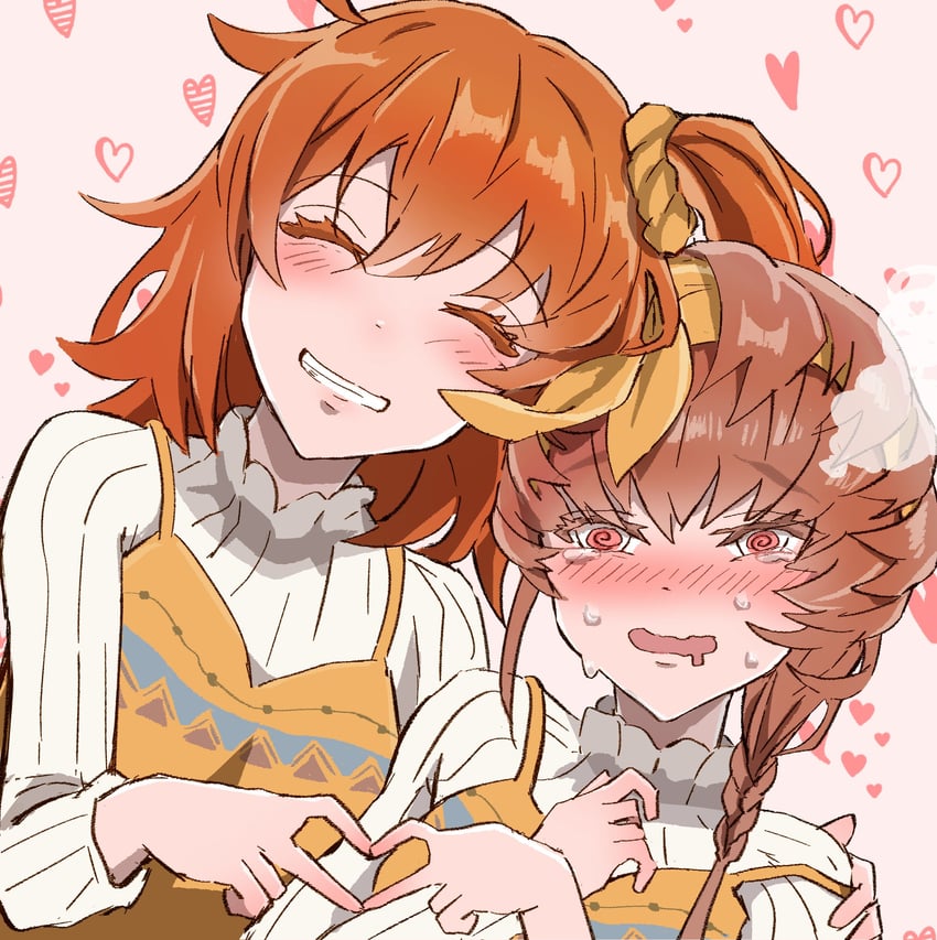 fujimaru ritsuka and van gogh (fate and 1 more) drawn by shimogamo_(shimomo_12)