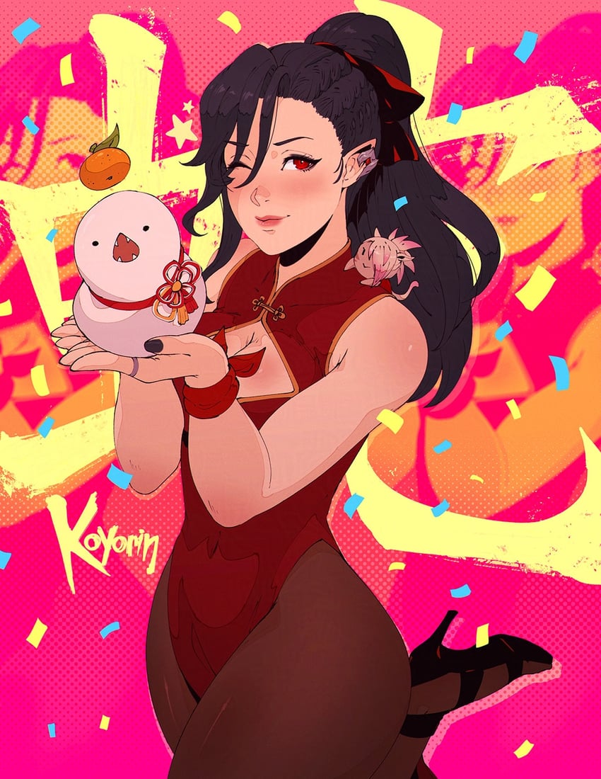 warrior of light and hilda ware (original and 2 more) drawn by koyorin