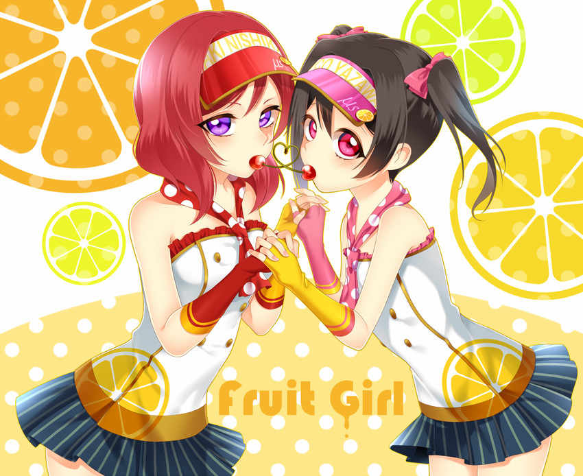 nishikino maki and yazawa nico (love live! and 1 more) drawn by hasumi_shizuko