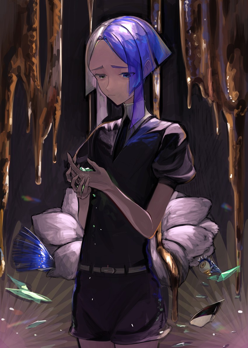 phosphophyllite and euclase (houseki no kuni) drawn by jaaku_(ra_9rara)
