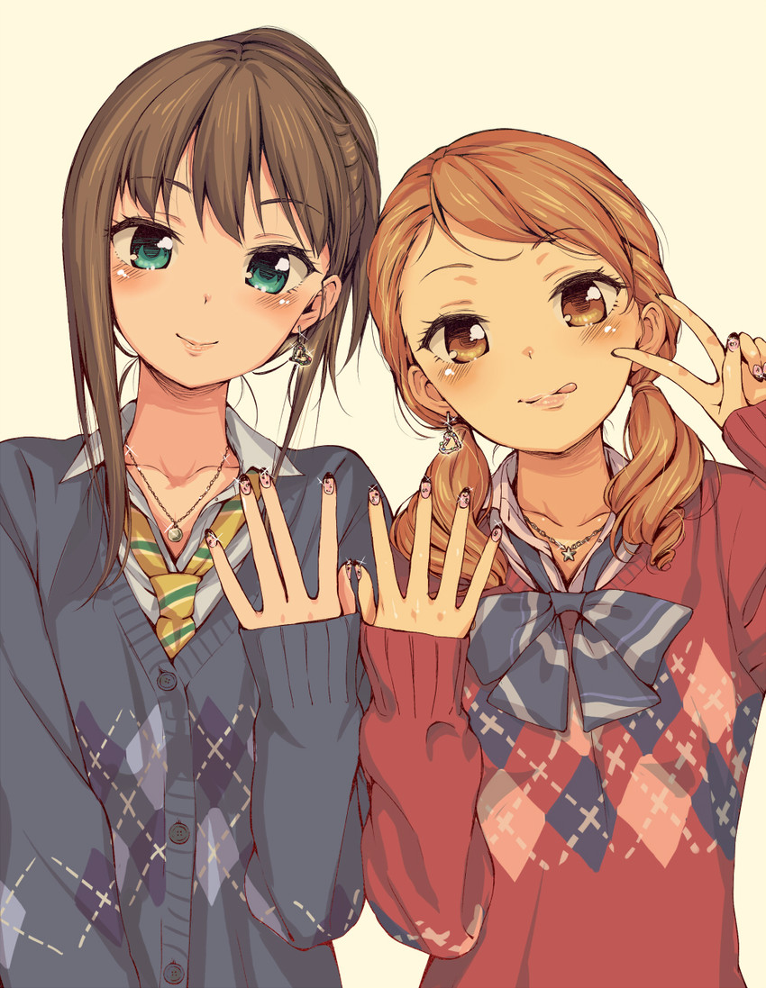 shibuya rin and hojo karen (idolmaster and 1 more) drawn by aida_takanobu