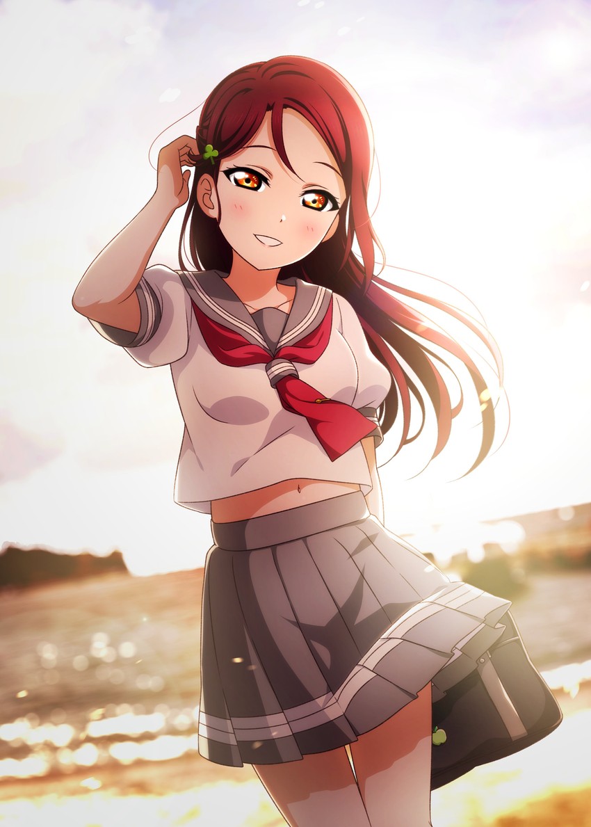 sakurauchi riko (love live! and 1 more) drawn by kougi_hiroshi