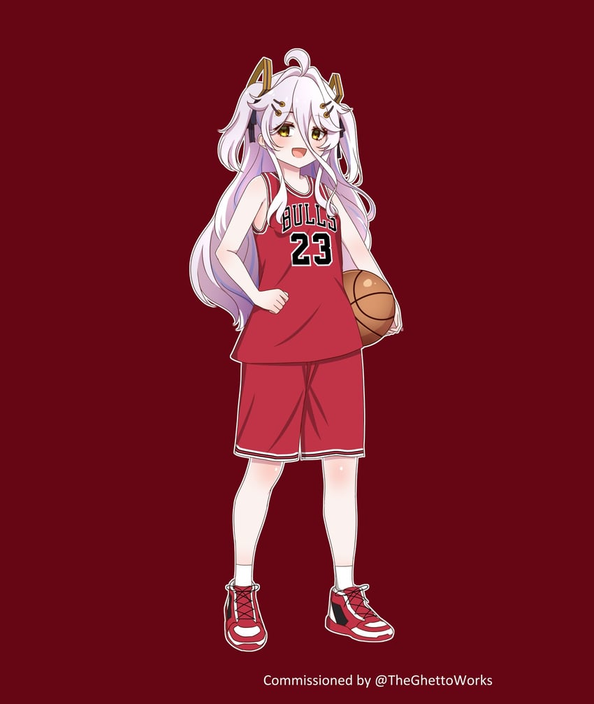 henya the genius and michael jordan (vshojo and 2 more) drawn by snkagawa