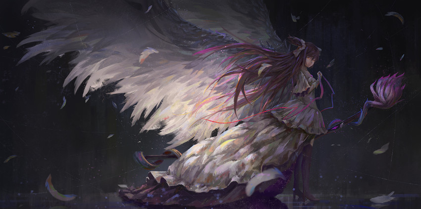 kaname madoka and ultimate madoka (mahou shoujo madoka magica) drawn by tianya_beiming