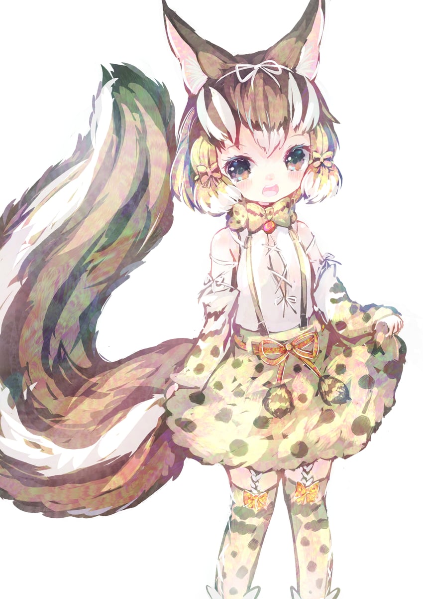 siberian chipmunk and geoffroy's cat (kemono friends and 1 more) drawn by maki_gamin
