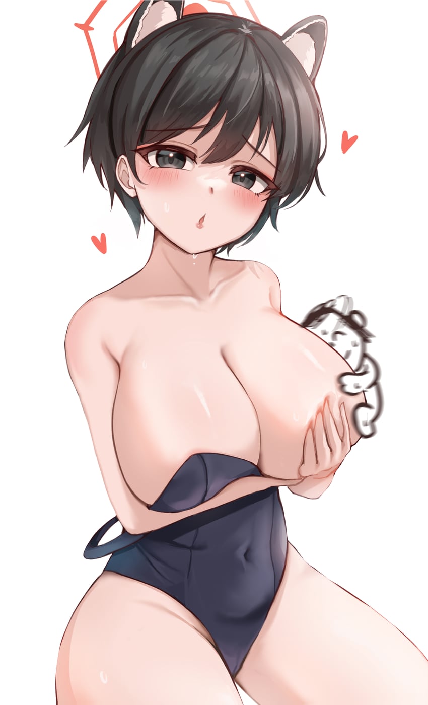 sensei, doodle sensei, and tsubaki (blue archive) drawn by fluffyebi01