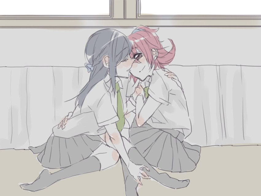 hishikawa rikka and aida mana (precure and 1 more) drawn by sorato_(astllatte)