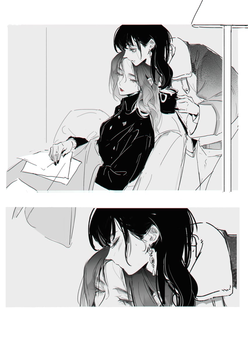 hayashi fuyu and harumoto itsuki (chaser game w) drawn by yoohu6