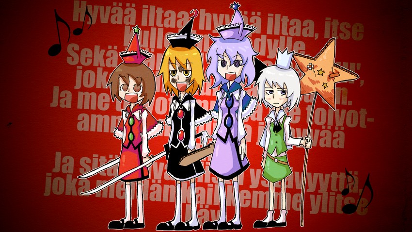 konpaku youmu, lunasa prismriver, merlin prismriver, and lyrica prismriver (touhou) drawn by setz