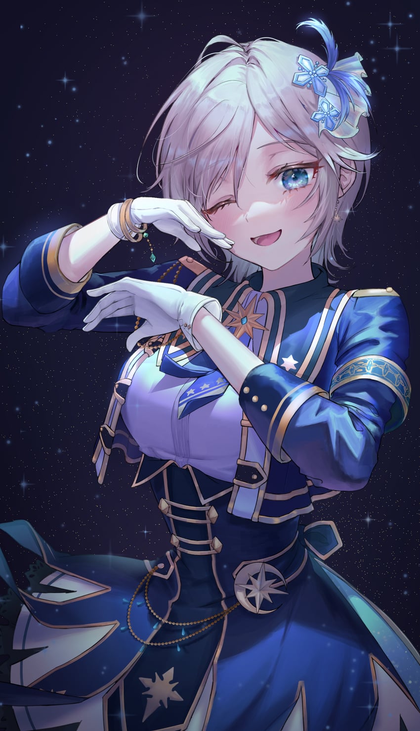 anastasia (idolmaster and 2 more) drawn by n_77z