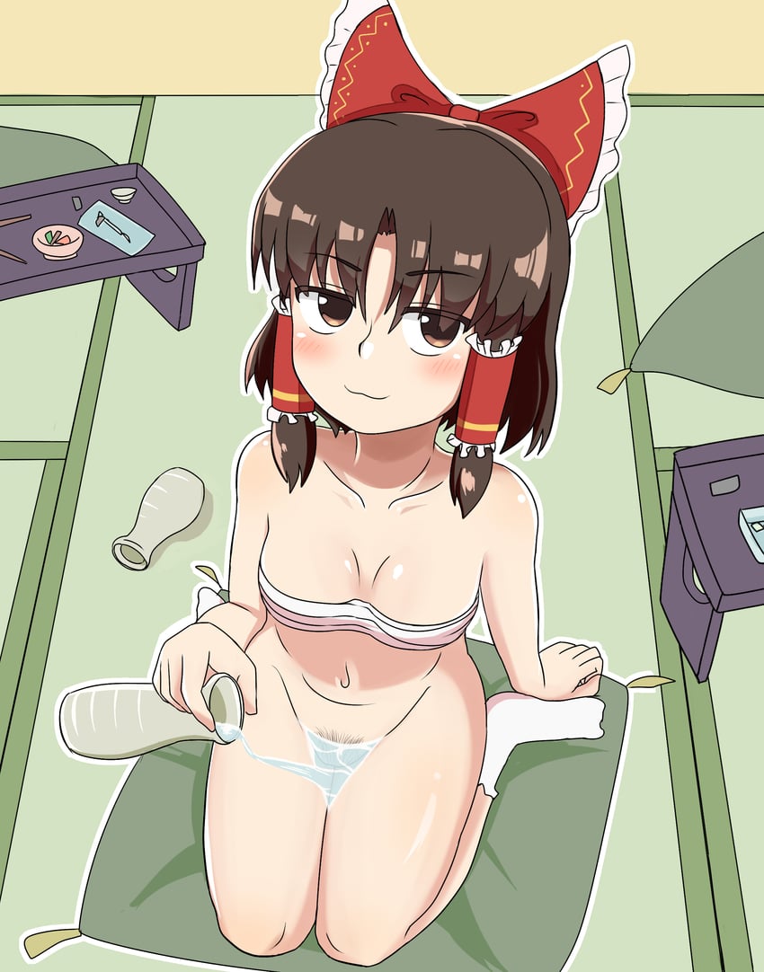 hakurei reimu and benikurage (touhou and 1 more) drawn by gomimaro