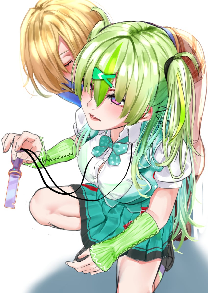 kayamori ruka and ooshima isuzu (heaven burns red) drawn by noir_(nowaru)