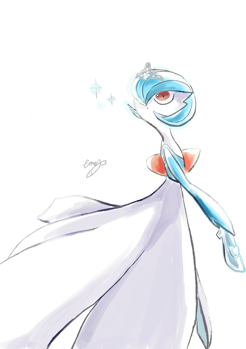 gardevoir and cinderella (pokemon and 1 more) drawn by eme_ko