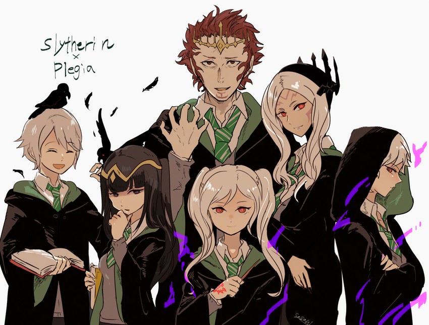 female robin, male robin, tharja, henry, aversa, and 1 more (fire emblem and 3 more) drawn by sasaki_(dkenpisss)