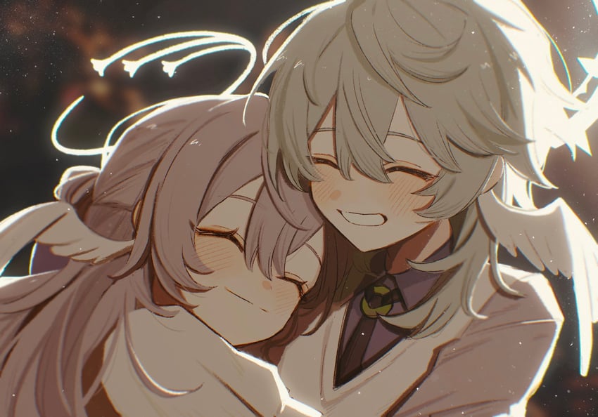 robin and sunday (honkai and 1 more) drawn by mgmg_0u0