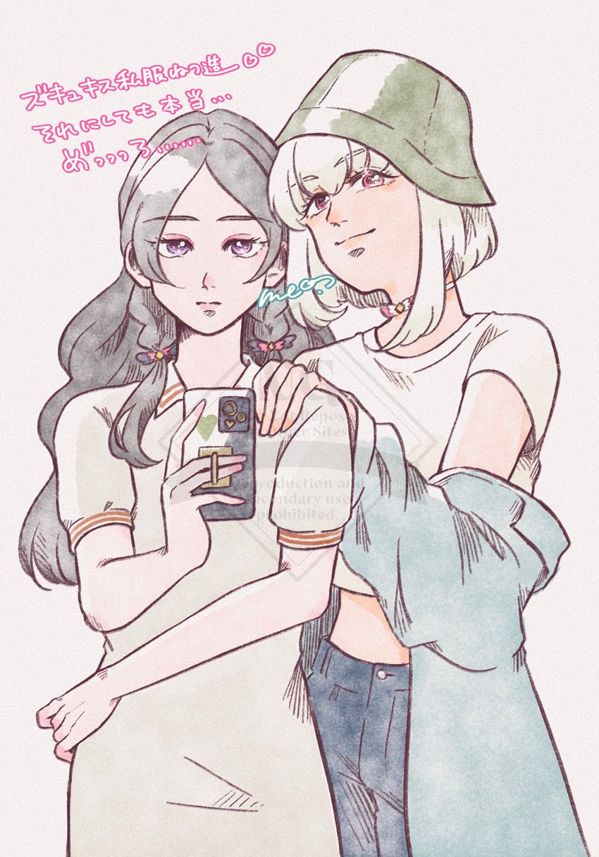 purirun and meroron (precure and 1 more) drawn by zero_higher