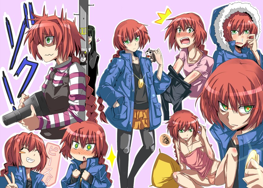 hei, suou pavlichenko, petya, and hazuki mina (darker than black) drawn by noisyu