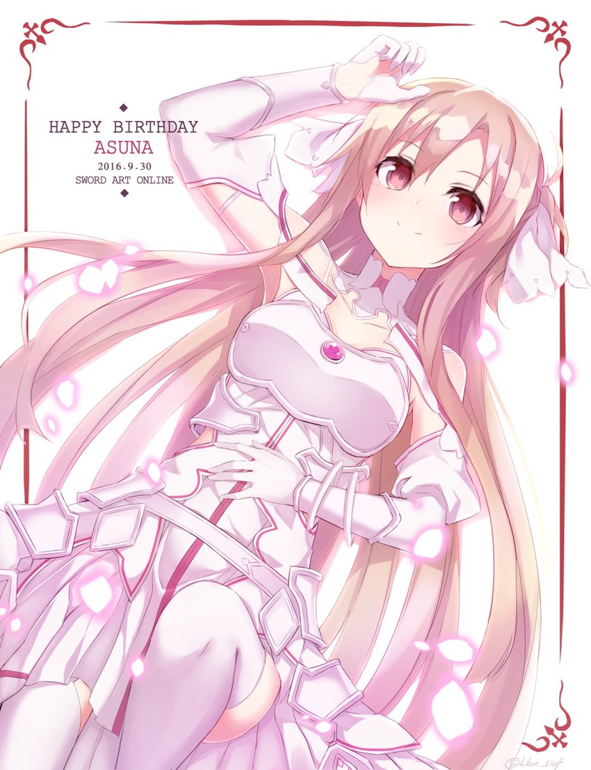 asuna (sword art online and 2 more) drawn by nogi_lief