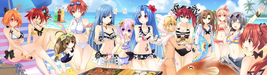 neptune, if, compa, cyberconnect2, 5pb, and 7 more (neptune) drawn by tsunako