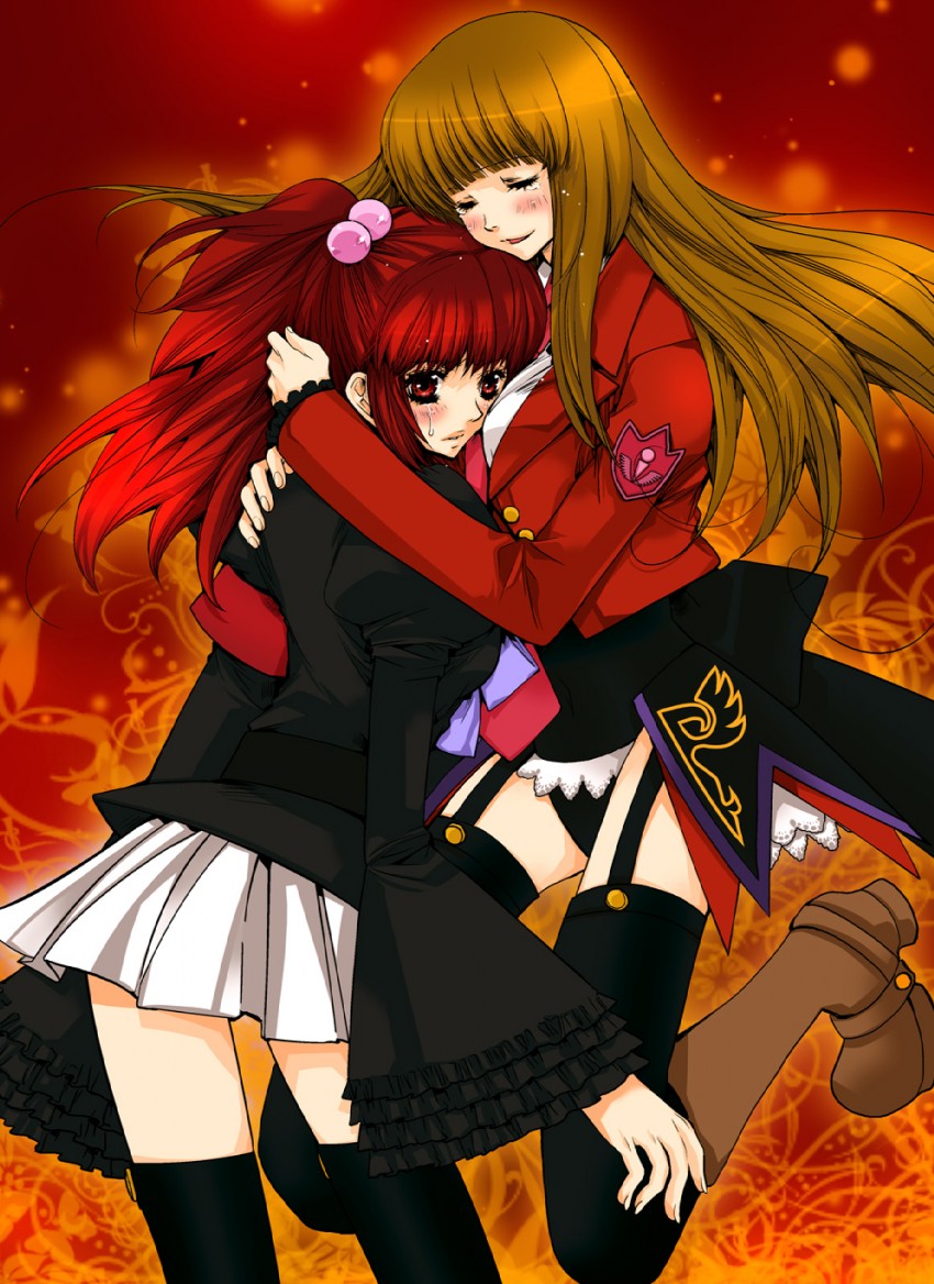 ushiromiya ange and mammon (umineko no naku koro ni) drawn by erizou