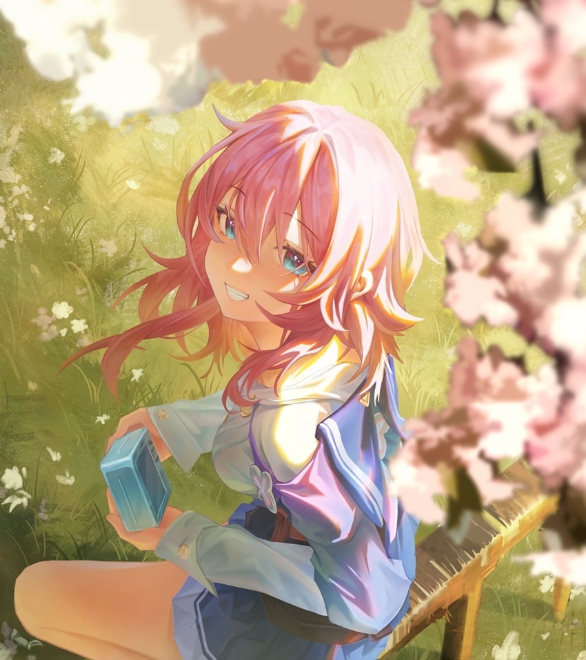 march 7th (honkai and 1 more) drawn by yomou08